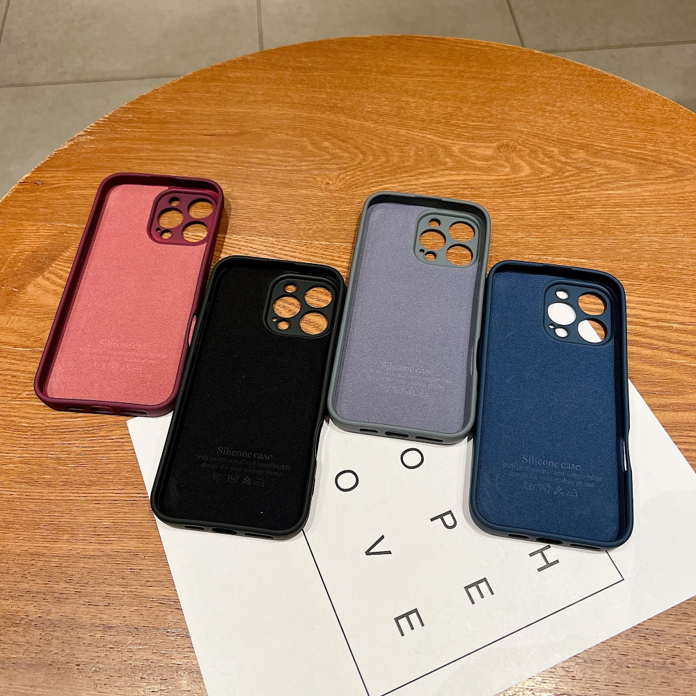 Camera Protective Wireless Charging Flock Lining Phone Case | Mobile Cover - Vivo V40