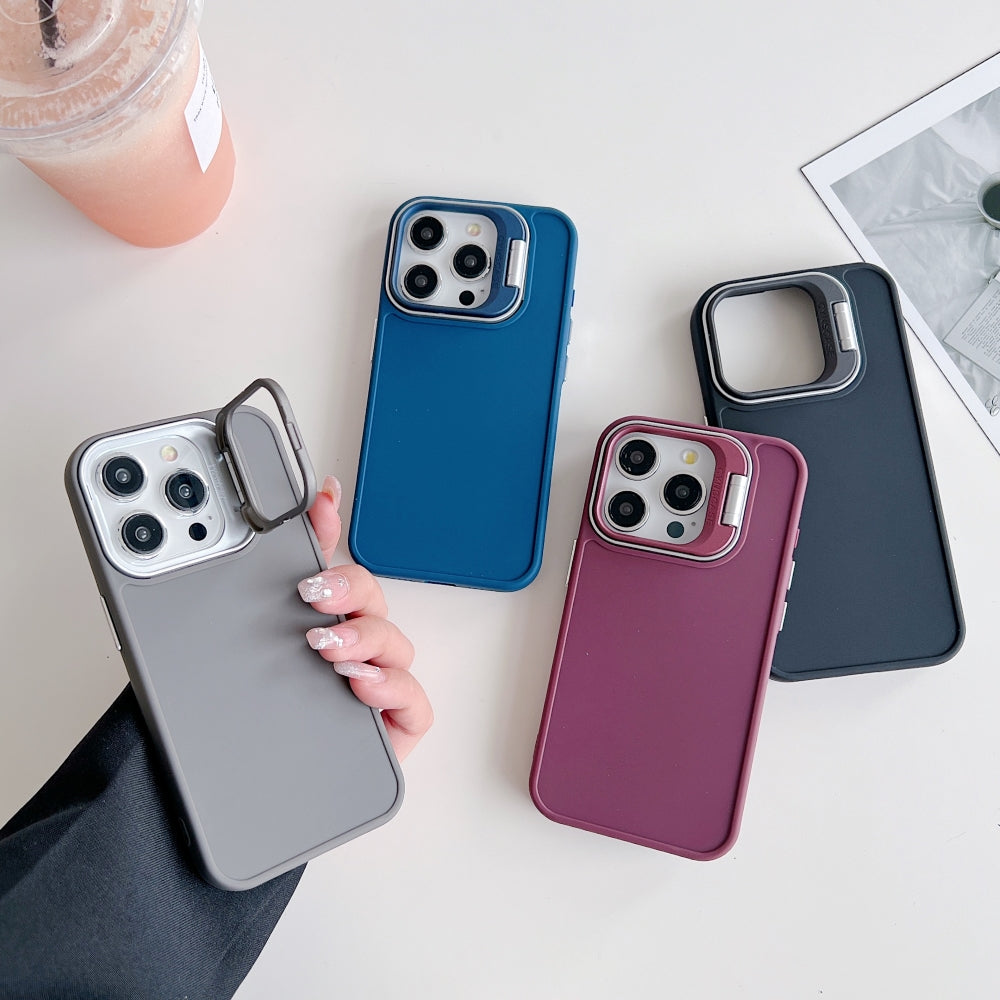 Camera Stand Color TPU (Soft) Phone Case - Mi Note 9