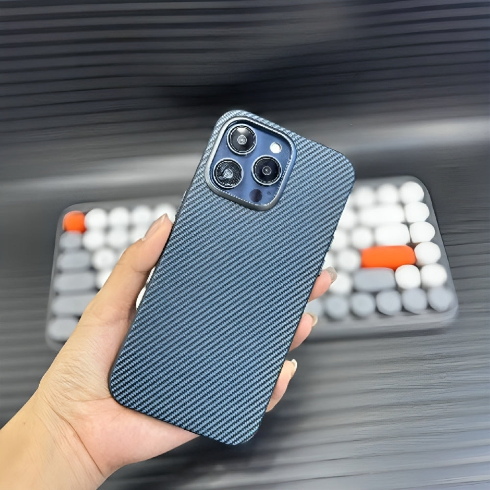 Ultra Thin Carbon Fiber Texture Matte Magsafe Phone Case - iPhone 13 Pro