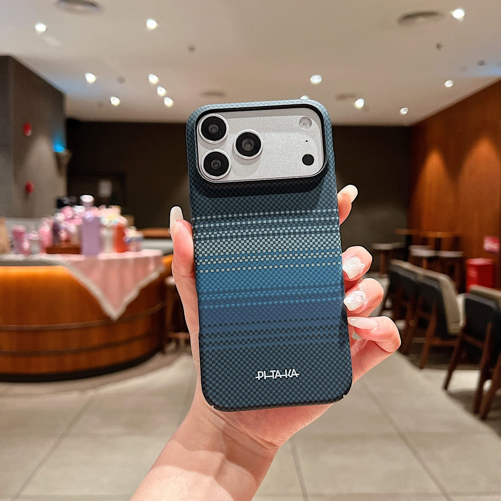 PITAKA Carbon Stealth Grid Phone Case (Without Magsafe)
