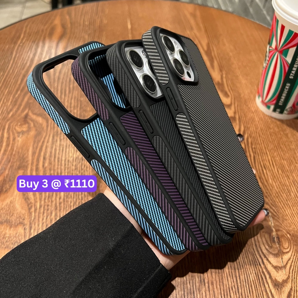 Carbon Fiber Texture PC (Hard) Phone Case - Samsung S25