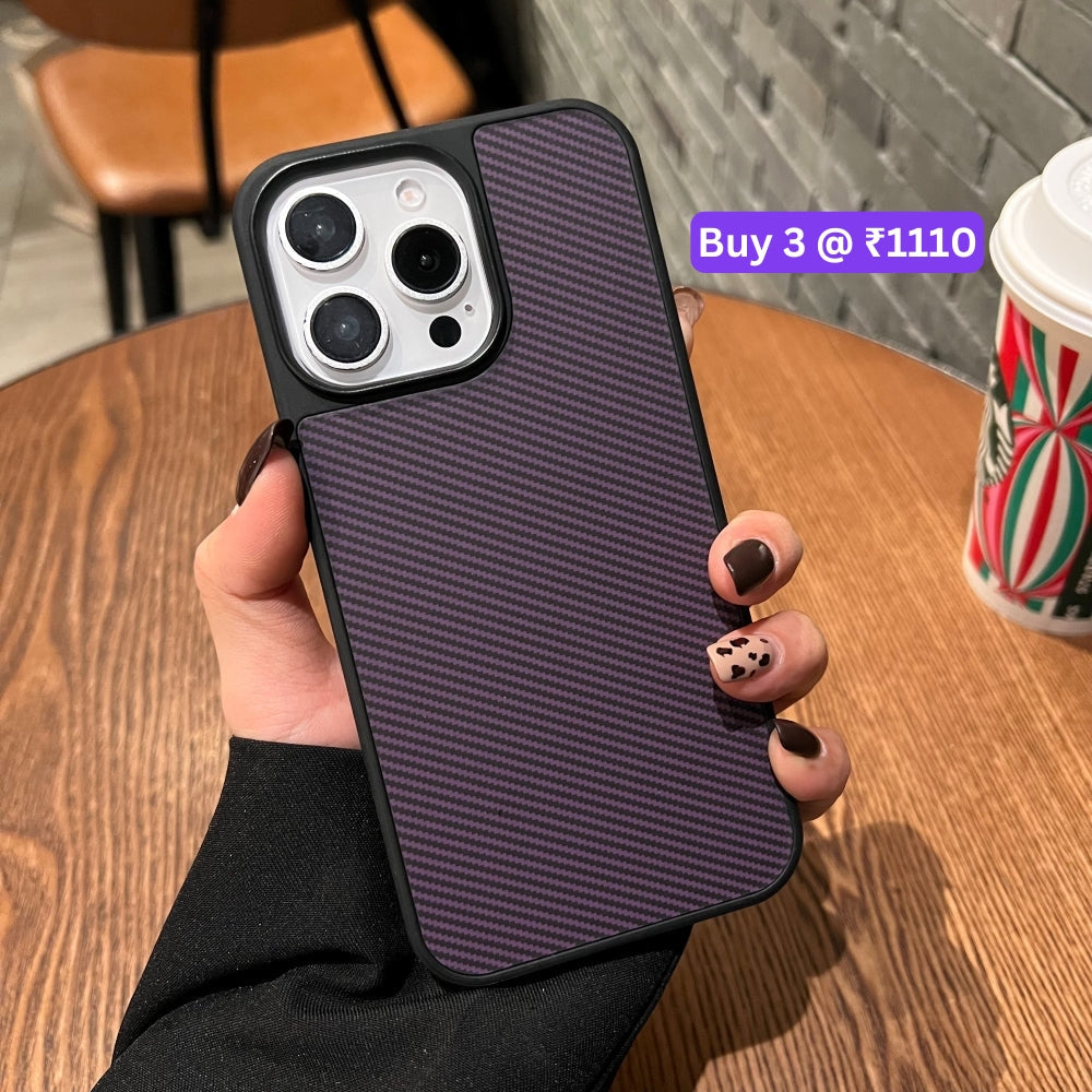 Carbon Fiber Texture PC (Hard) Phone Case - Samsung S25
