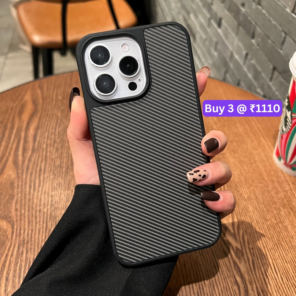 Carbon Fiber Texture PC (Hard) Phone Case - Samsung S25
