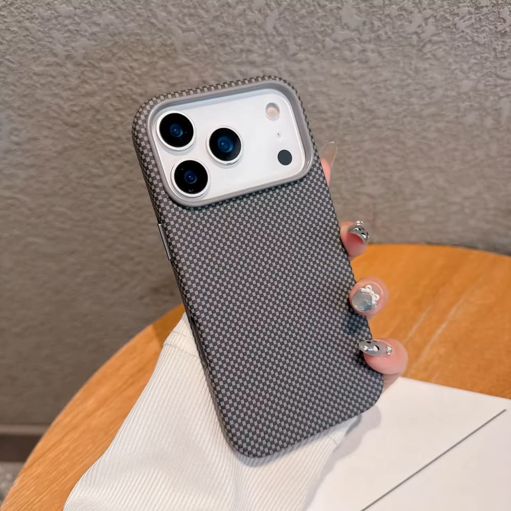 Classic Checkmate Vegan Carbon Slim Phone Case