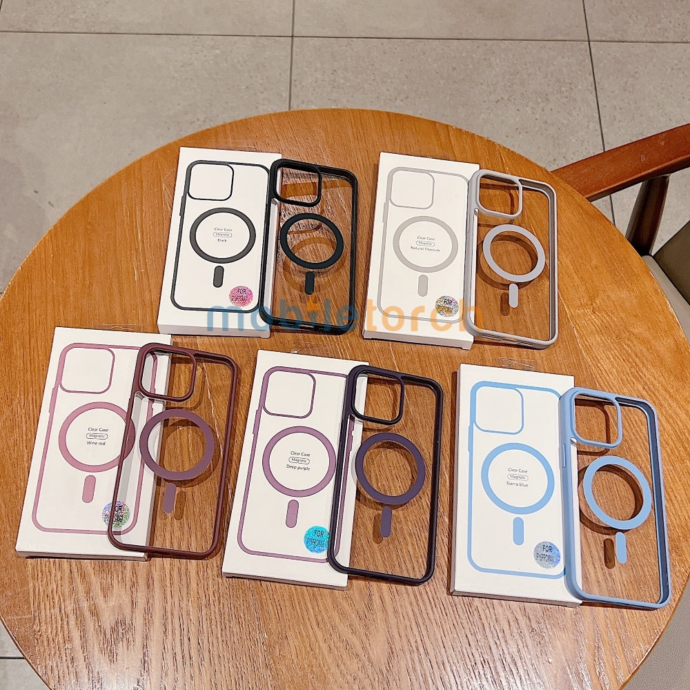Color Magsafe Transparent PC (Hard) Phone Case - iPhone 12 Pro