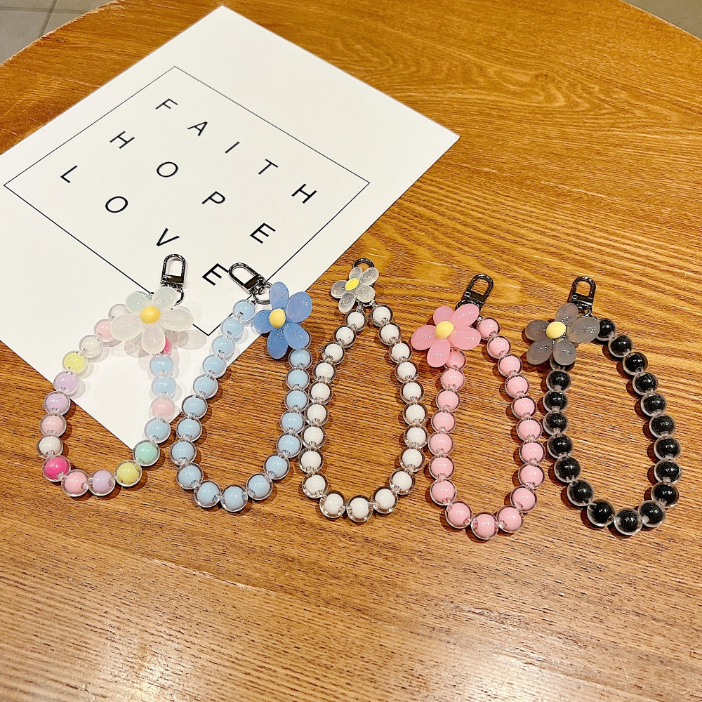 Colorful Beadde Flower Rope Phone Charm | Bracelet | Keychain | Handbag Charm