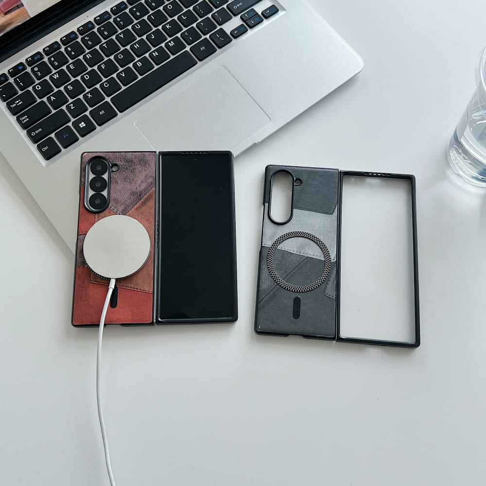 Colorful Pattern Magnetic Charging Phone Case - Samsung Z Series