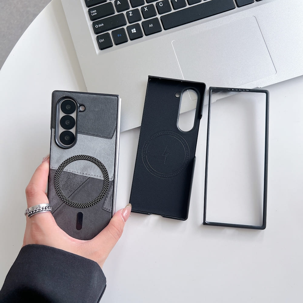 Colorful Pattern Magnetic Charging Phone Case - Samsung Z Series