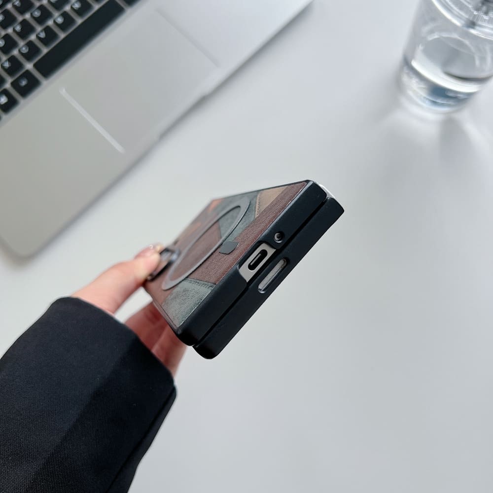 Colorful Pattern Magnetic Charging Phone Case - Samsung Z Series