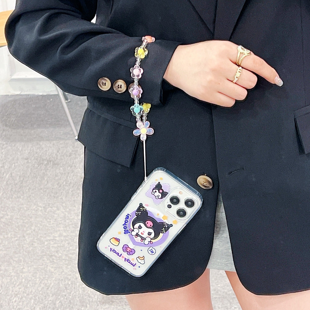 Colorful Sunflower Transparent Beaded Phone Charm | Bracelet | Handbag Charm