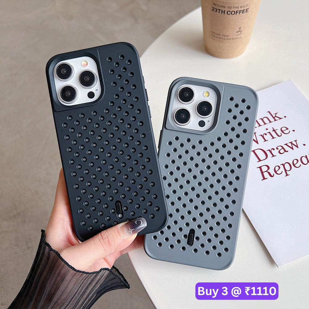 Cooling Hole Breathable Mesh TPU (Soft) Phone Case - iPhone 12