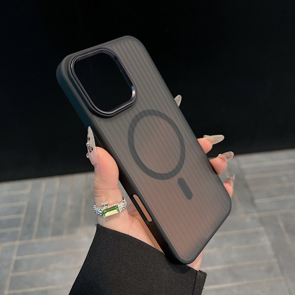 Corrugated Pattern Magnetic Wireless Charge Phone Case