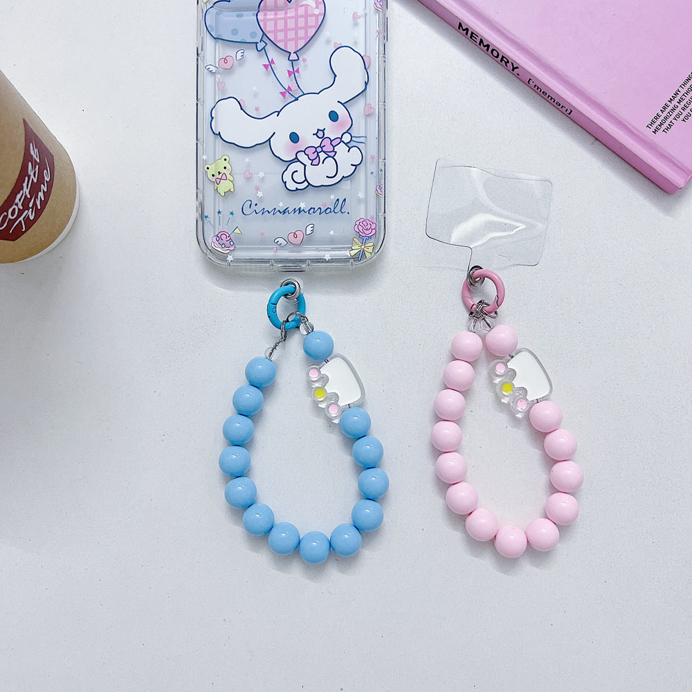 Cute Crown Pearl Beads Mobile Charm | Keychain | Handbag Charm