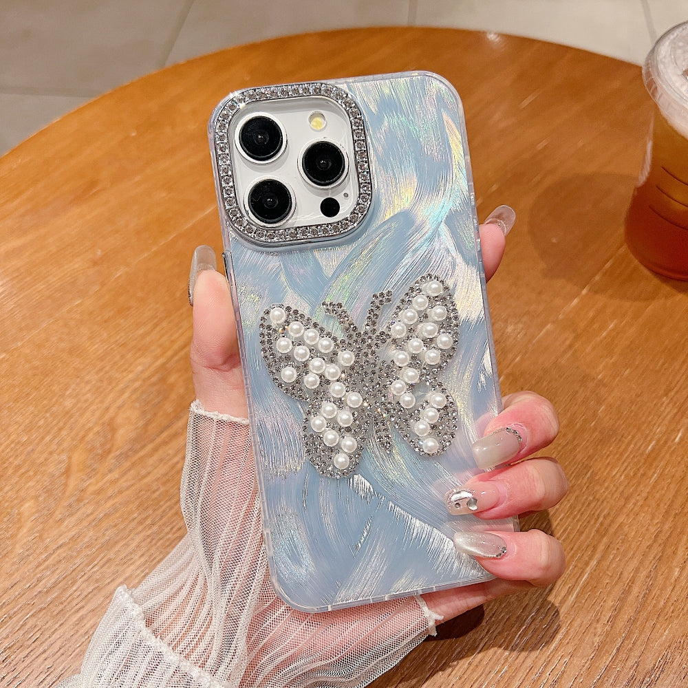 Crystal Butterfly Glam Phone Case