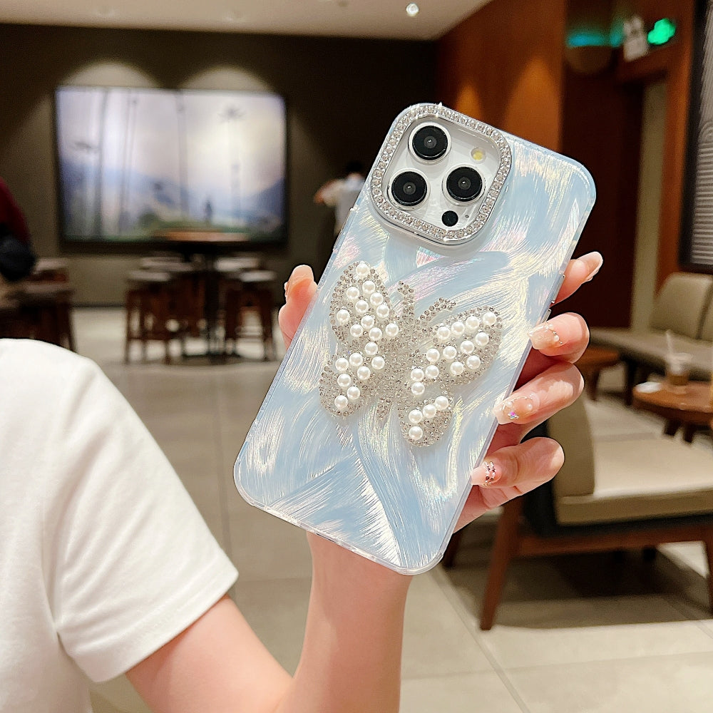 Crystal Butterfly Glam Phone Case