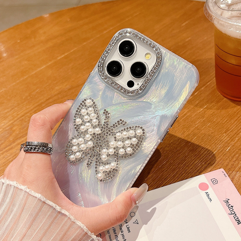 Crystal Butterfly Glam Phone Case