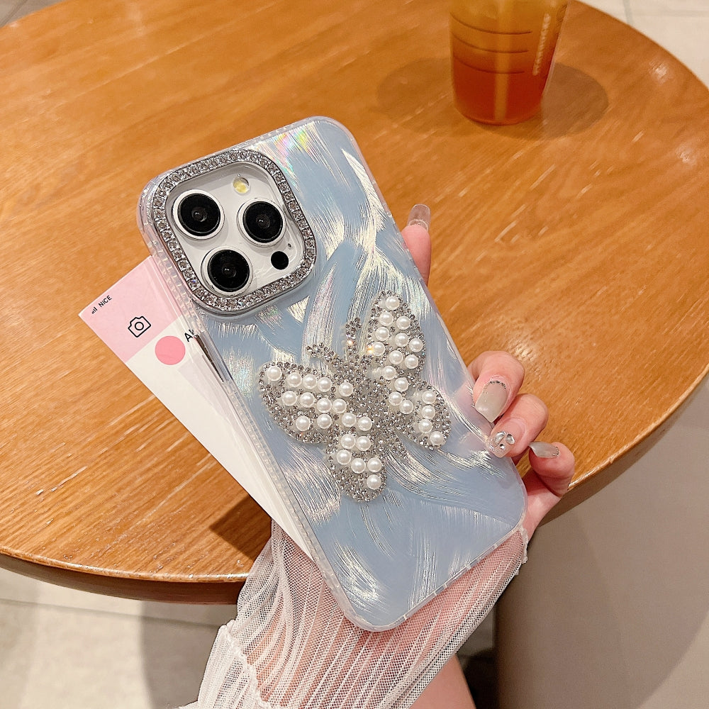 Crystal Butterfly Glam Phone Case