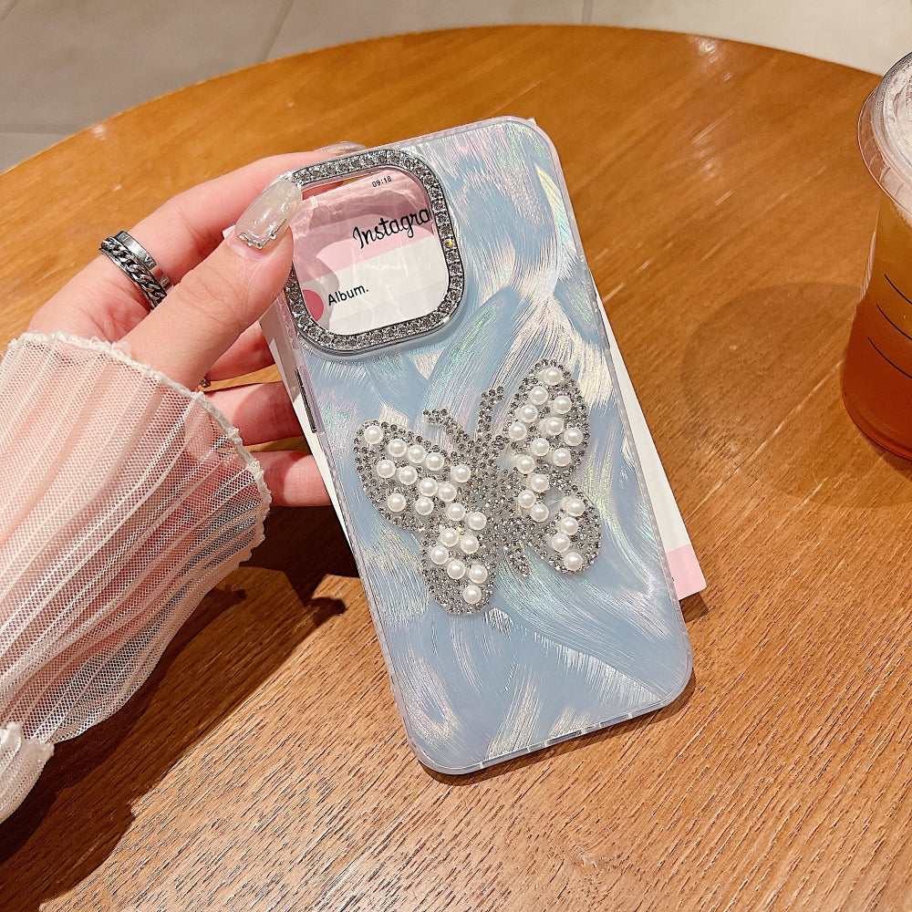 Crystal Butterfly Glam Phone Case