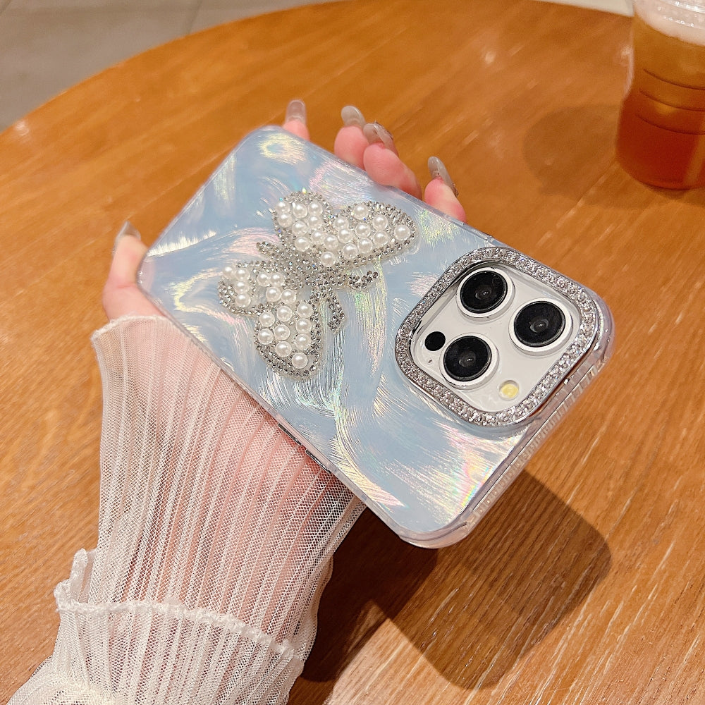Crystal Butterfly Glam Phone Case
