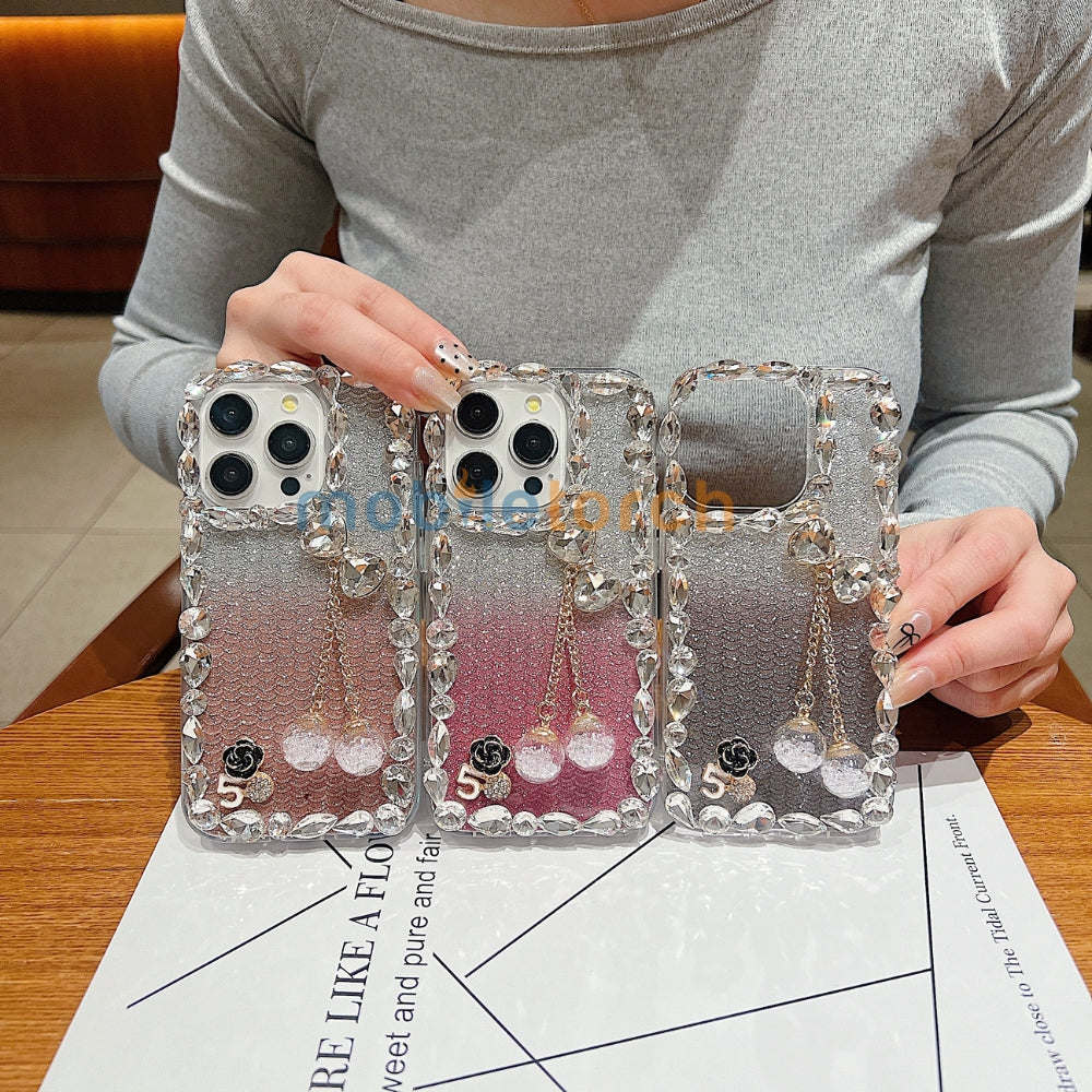 Crystal Diamond Handmade Transparent Phone Case - iPhone 14 Pro Max