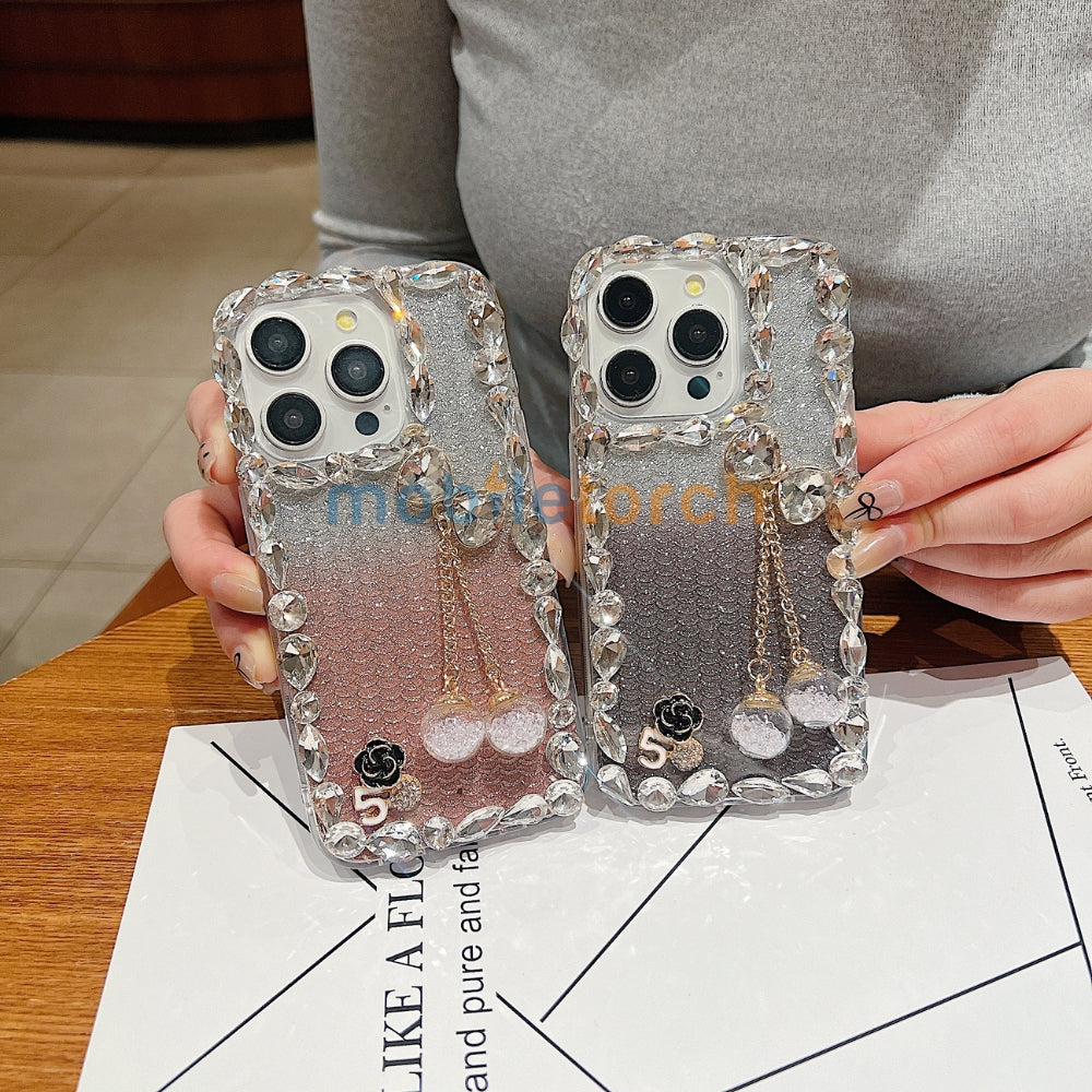 Crystal Diamond Handmade Transparent Phone Case - iPhone 14 Pro Max
