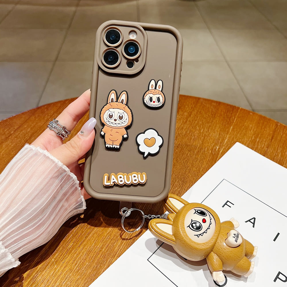 Cute Puff Labubu Phone Case