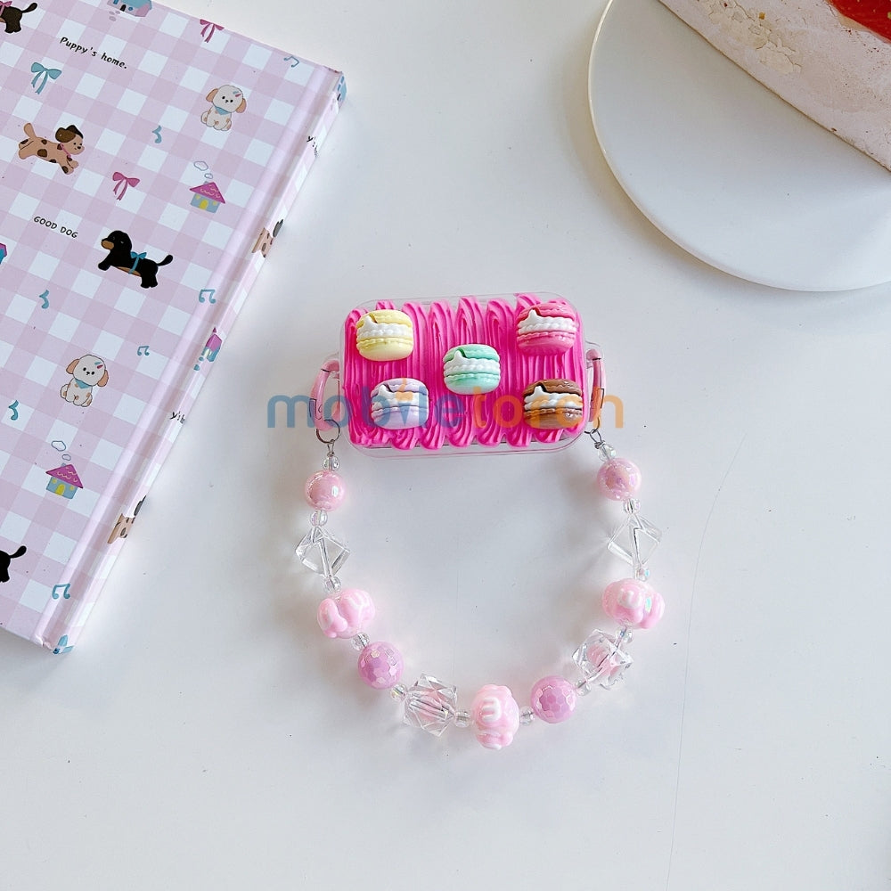 Cute Mini Cartoon Toy Flip Mirror Universal Stand with Crystal Bracelet