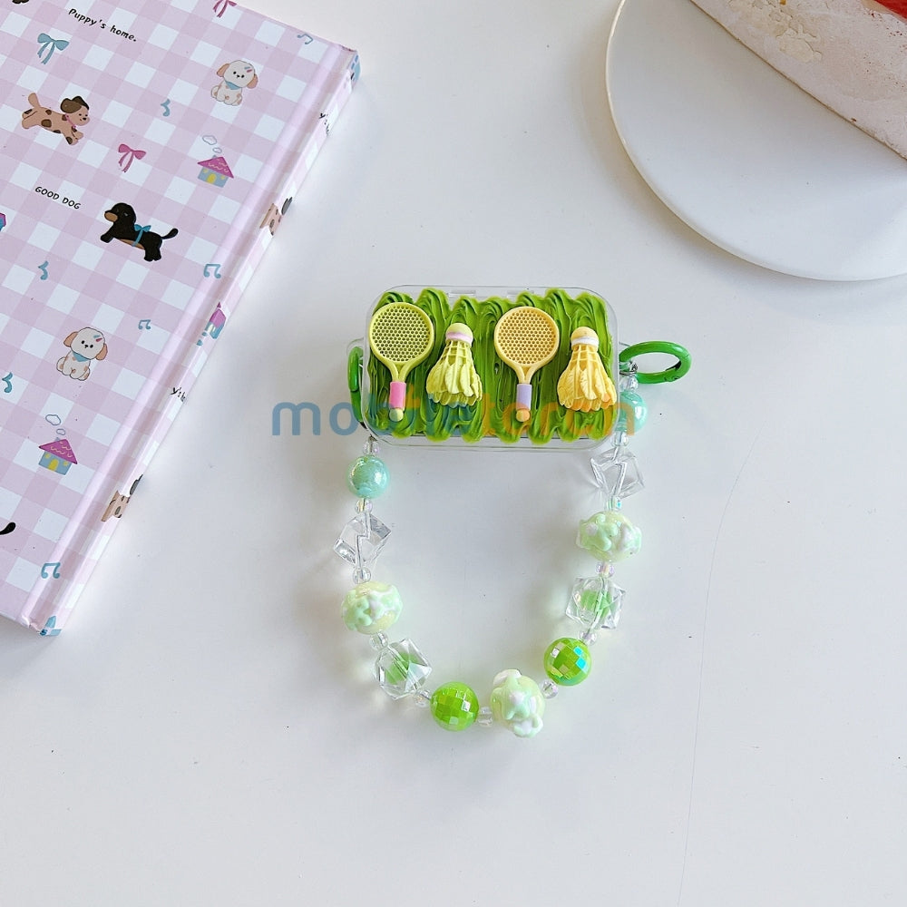 Cute Mini Cartoon Toy Flip Mirror Universal Stand with Crystal Bracelet