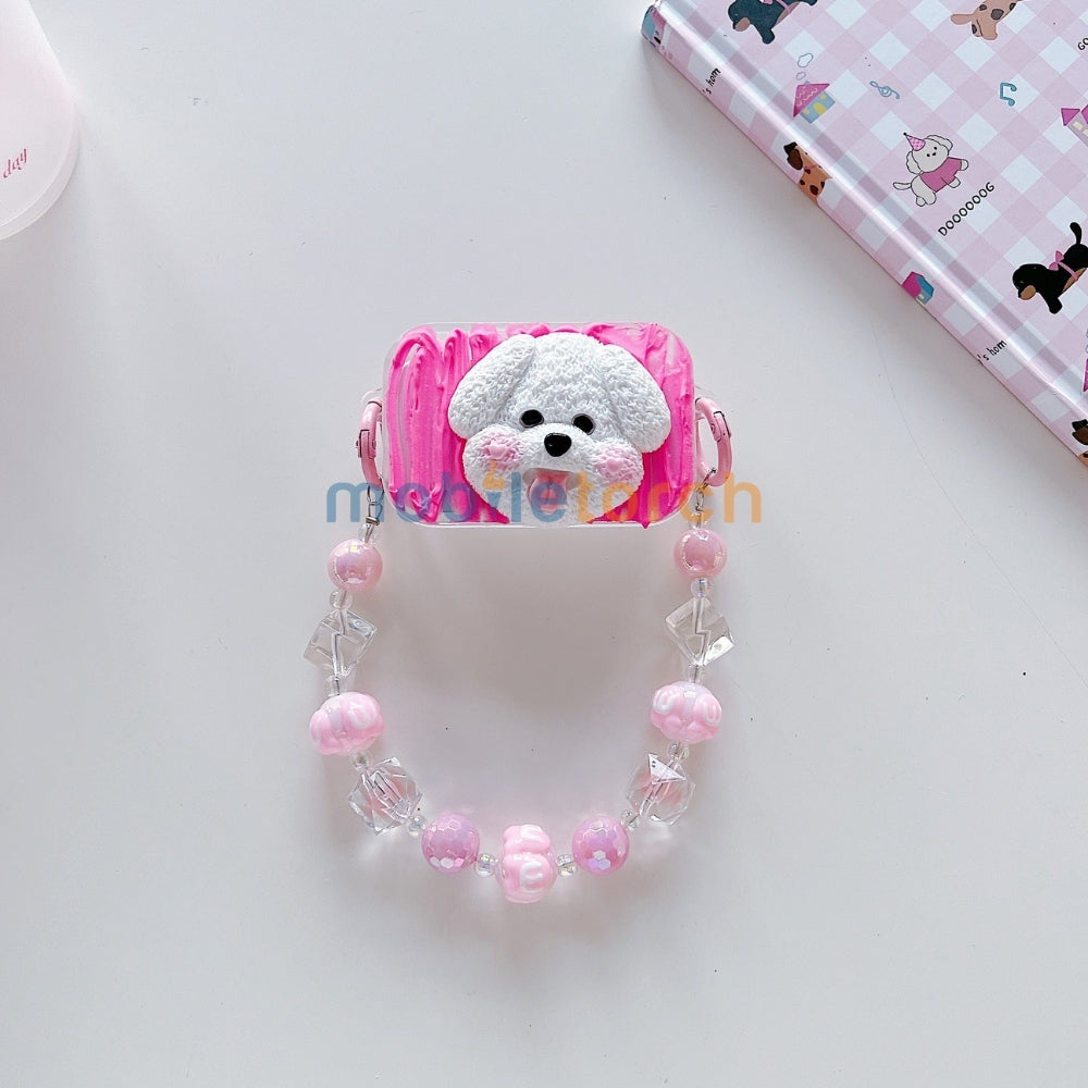 Cute Mini Cartoon Toy Flip Mirror Universal Stand with Crystal Bracelet