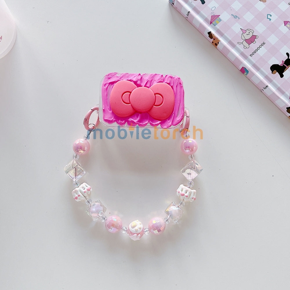 Cute Mini Cartoon Toy Flip Mirror Universal Stand with Crystal Bracelet
