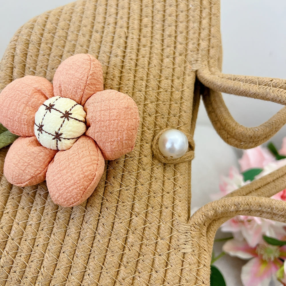 Vintage Bloom Jute Tote | Multipurpose Handbag