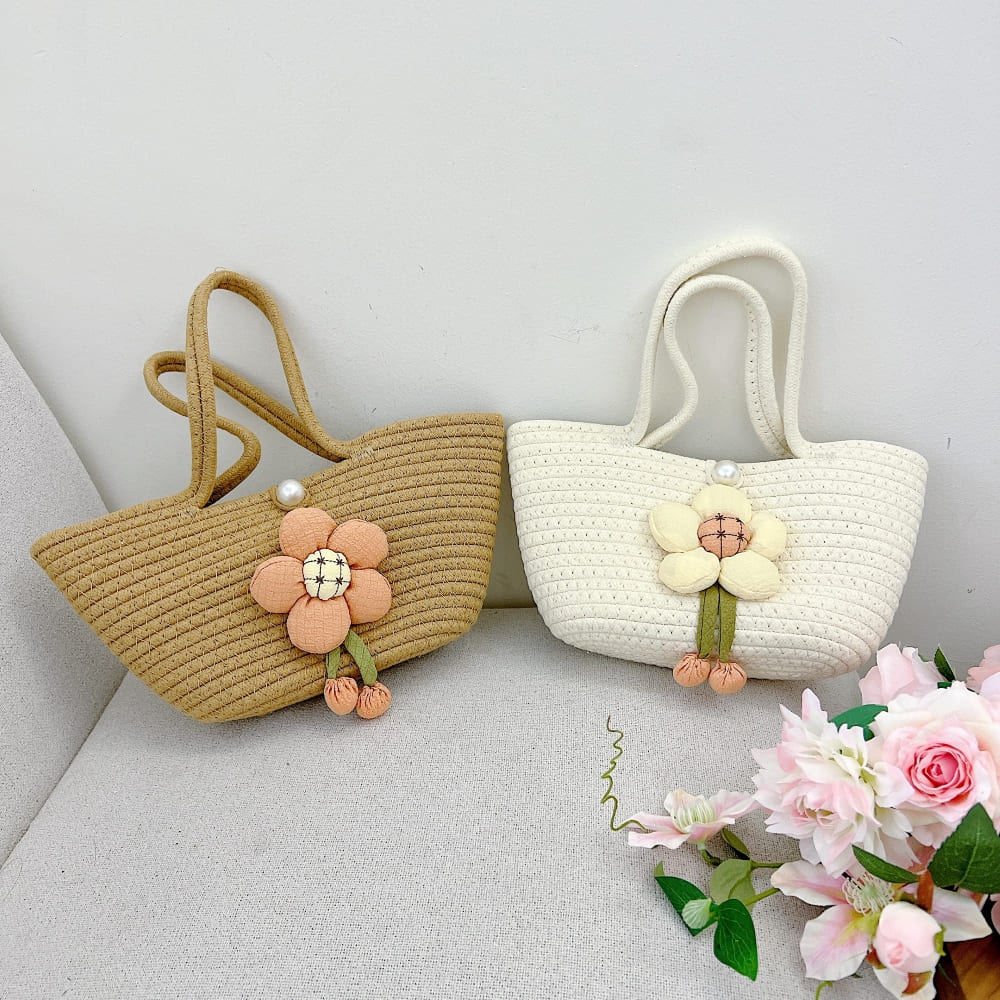 Vintage Bloom Jute Tote | Multipurpose Handbag