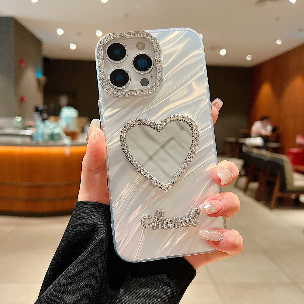 Diamond Mirror Heart Phone Case