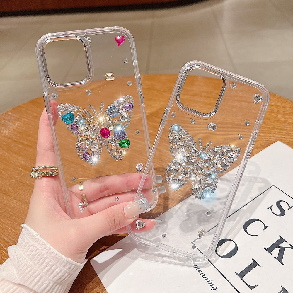 Diamond Stone Butterfly Phone Case