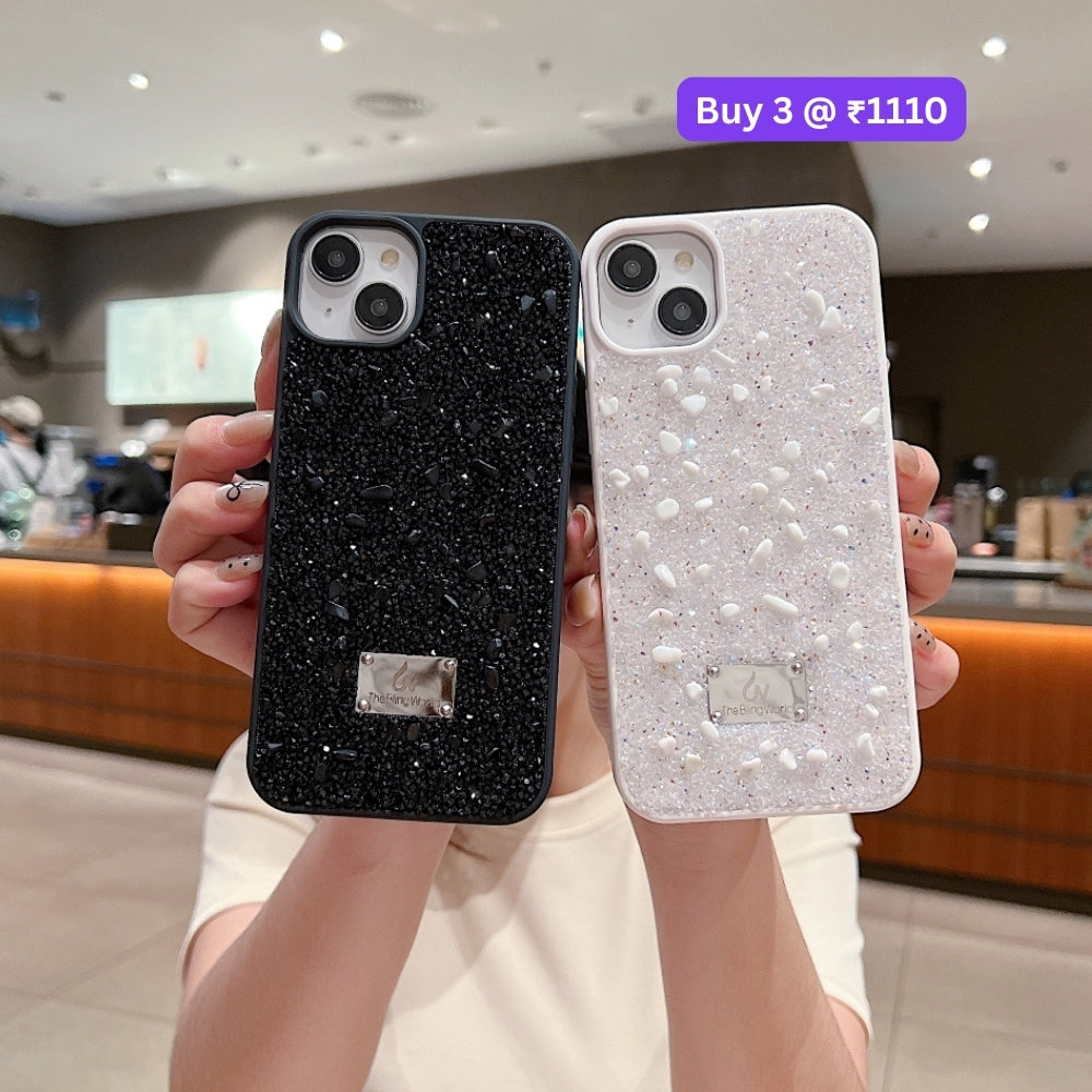 Diamond Studded Pattern Glittery Phone Case - OnePlus Nord CE 4 Lite