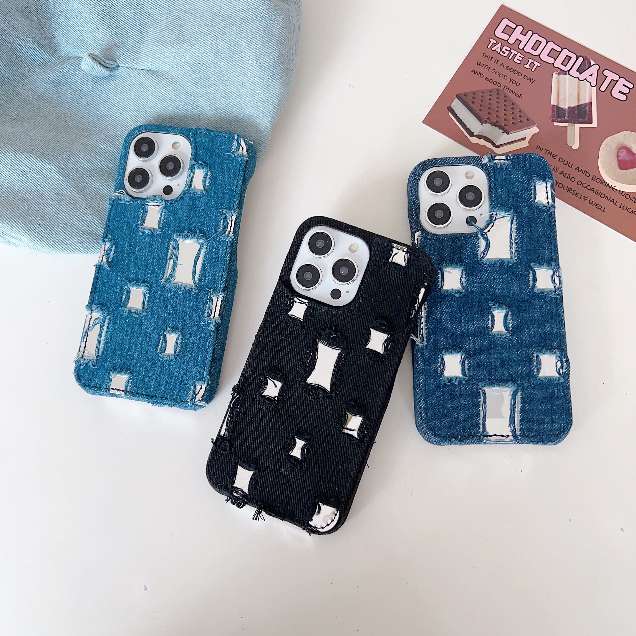 Distressed Denim Fashion Jeans Case