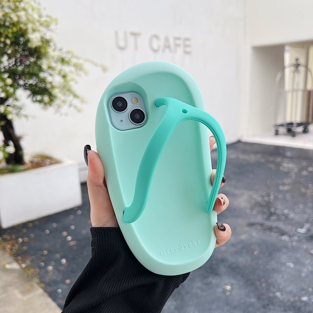 Flip-flop Type TPU (Soft) Protective Silicone Phone Case - iPhone 13 Pro Max