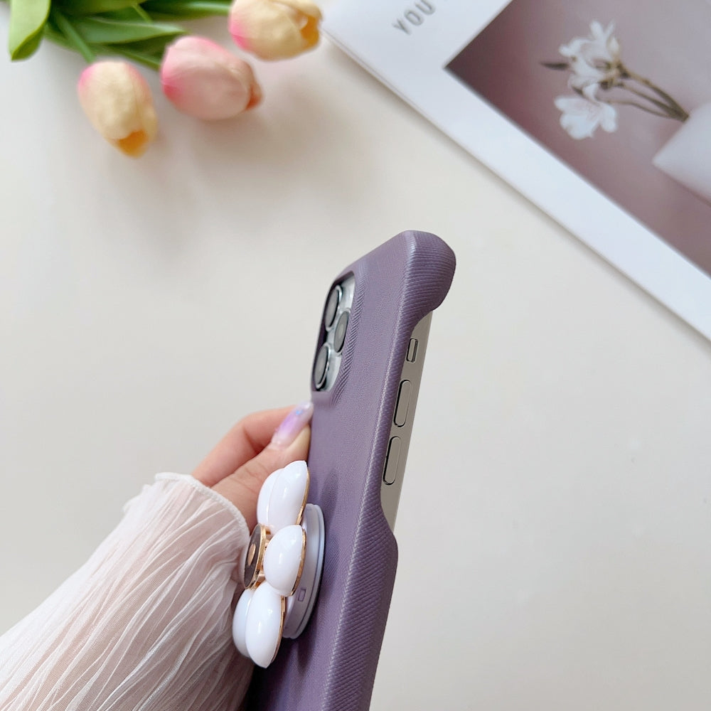 Flower Stand Shockproof PC (Hard) Cover - iPhone 14 Pro