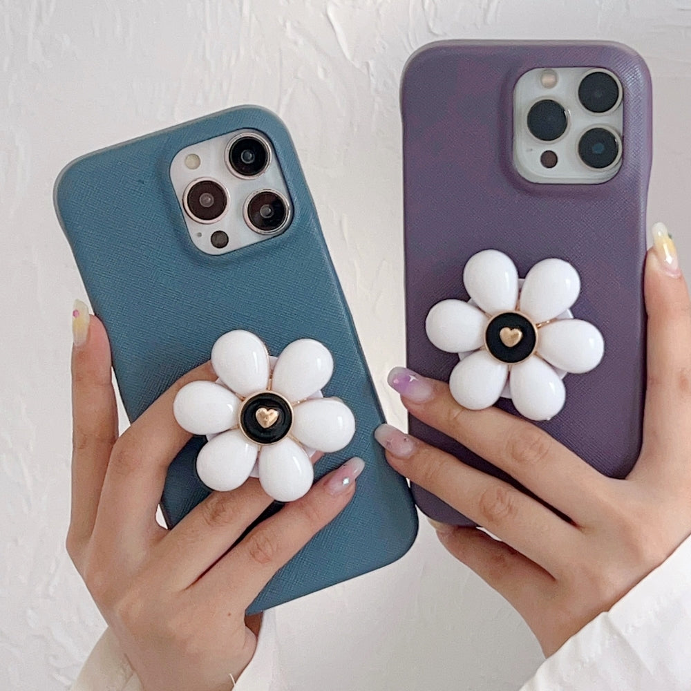 Flower Stand Shockproof PC (Hard) Cover - iPhone 14 Pro
