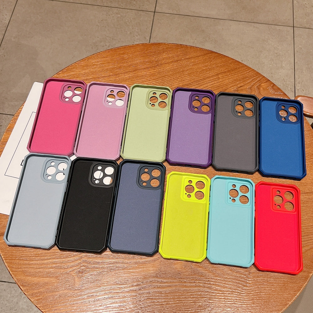 Full Camera Protection Liquid Silicone Phone Case - Vivo V29E