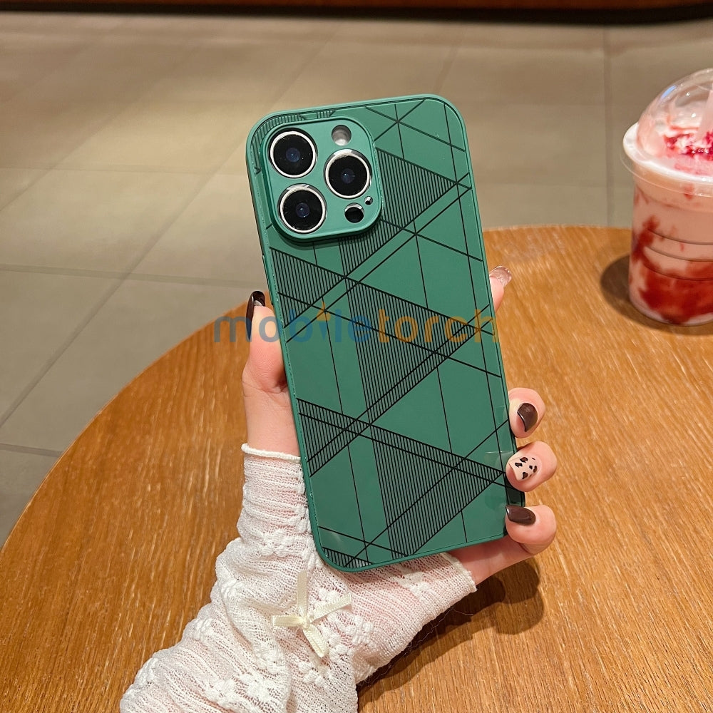 Geometric Pattern PC (Hard) Camera Protection Phone Case - iPhone 11