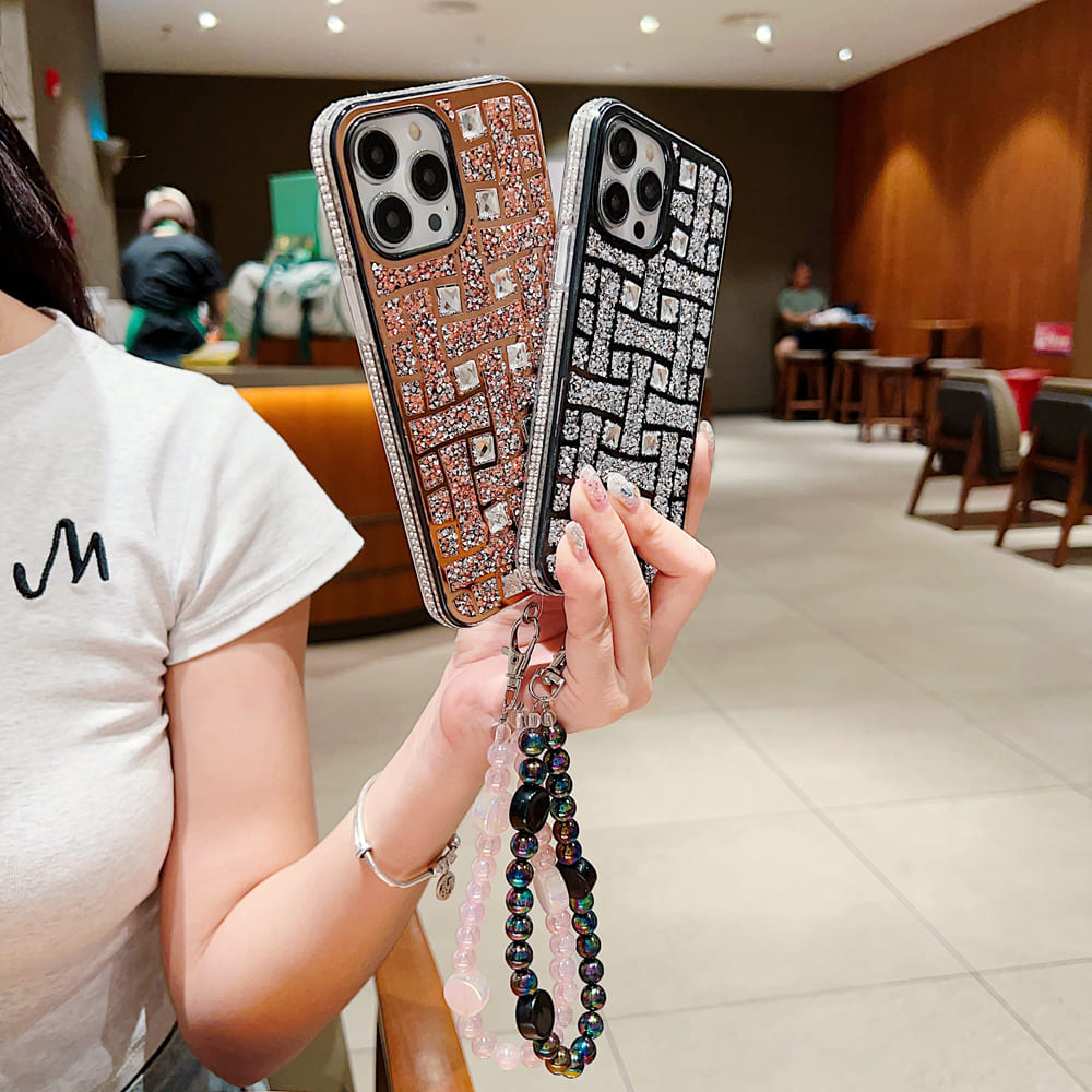 Gradient Bling Case with Glitter Sparkle Diamond