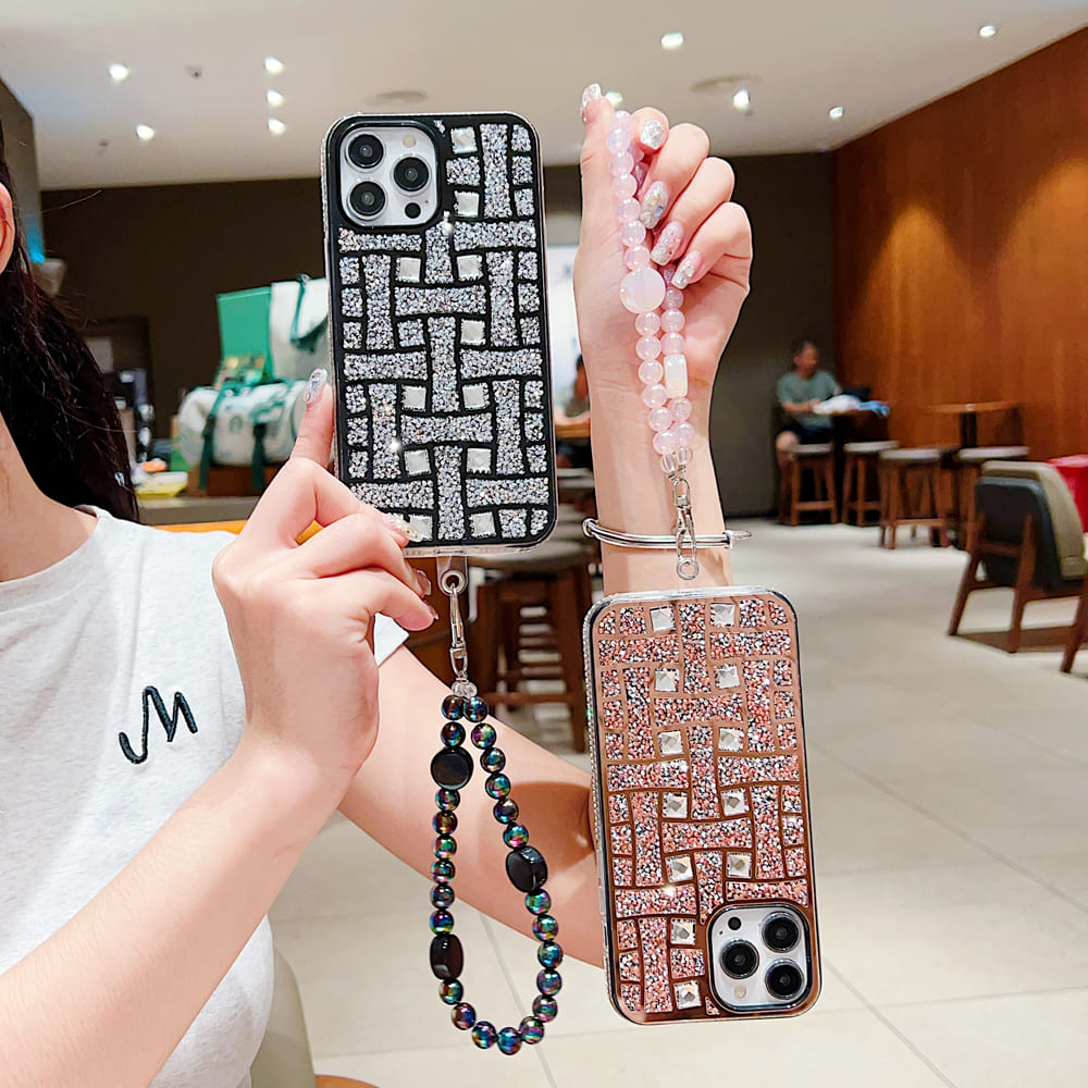 Gradient Bling Case with Glitter Sparkle Diamond