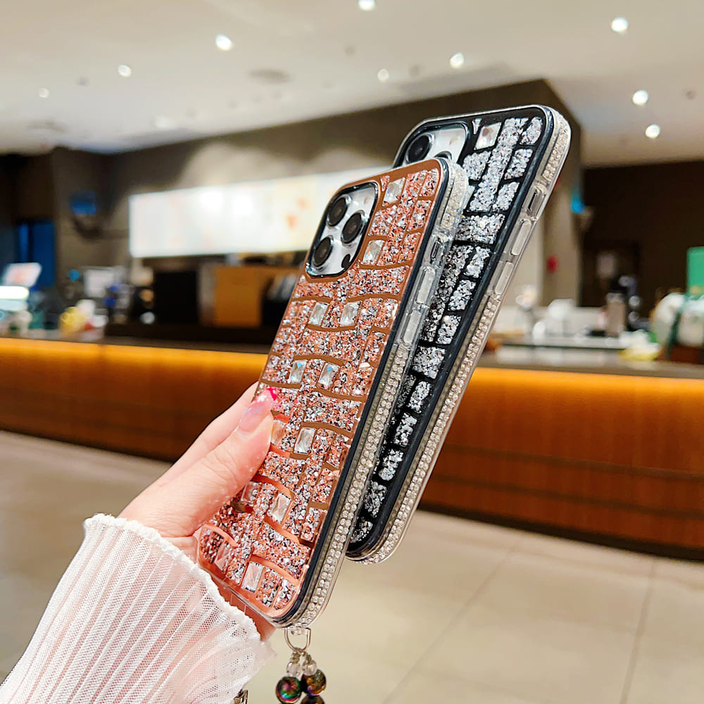 Gradient Bling Case with Glitter Sparkle Diamond