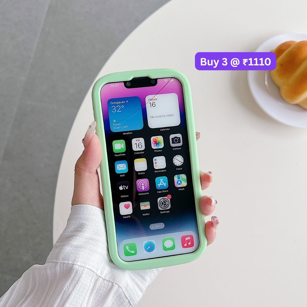 Green Westigo Dog Stand Anti-Fall Silicone Soft Phone Case | Mobile Cover - iPhone 13