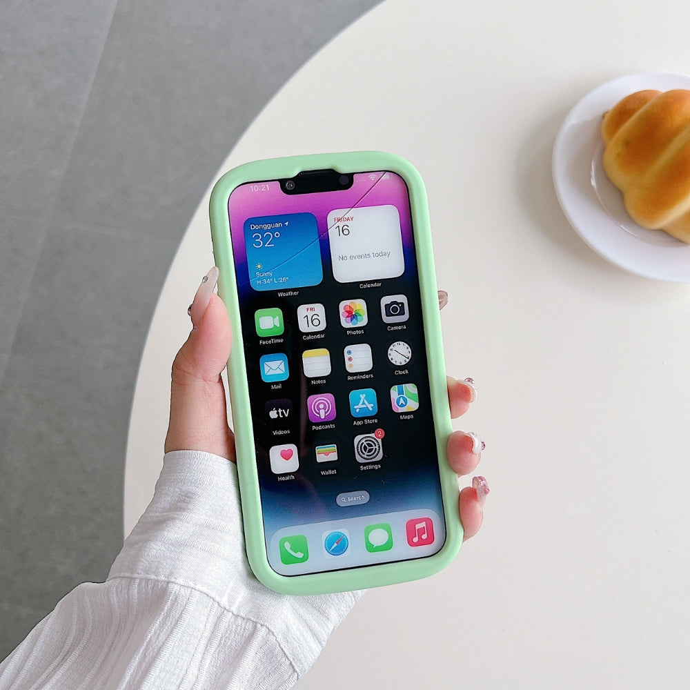 Green Westigo Dog Stand Anti-Fall Silicone Soft Phone Case | Mobile Cover - iPhone 15 Pro Max