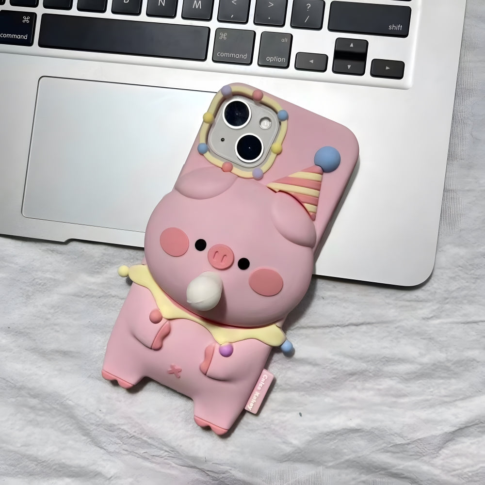 Bubble Gum Blower Cartoon Silicone Soft Phone Case - iPhone 13 Pro Max