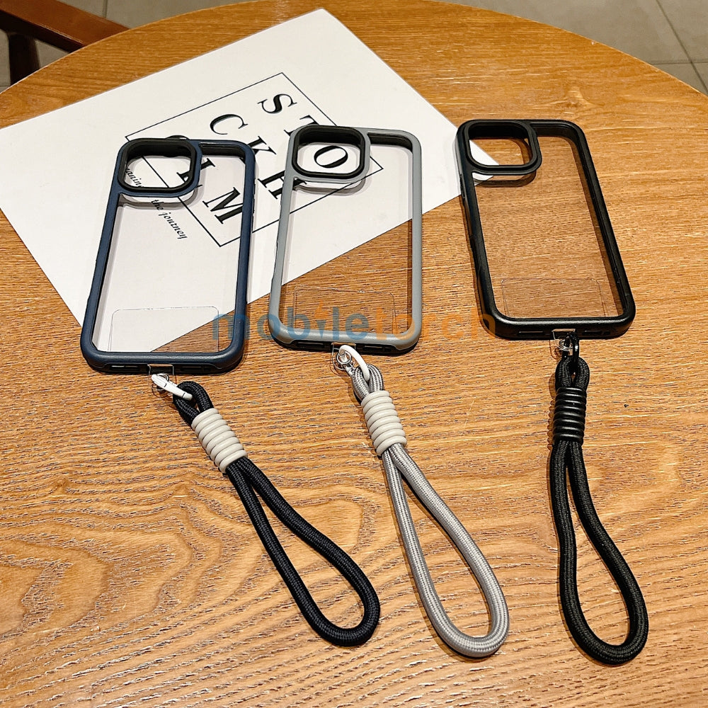 Hanging Rope Anti-Drop Transparent Phone Case | Mobile Cover - iPhone 14 Pro Max