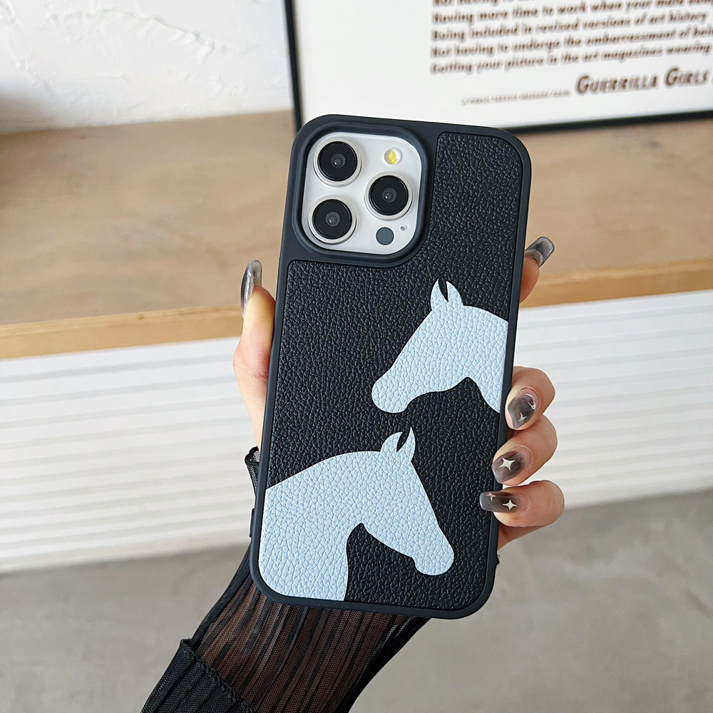 Horse Color Printed Shockproof Phone Case