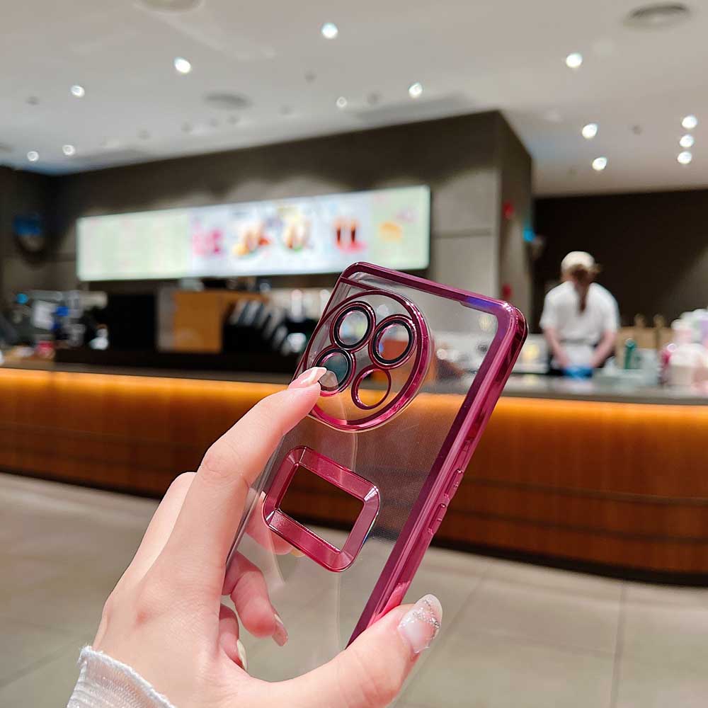 Transparent Chrome Ring Camera Protection Case - Mi A1